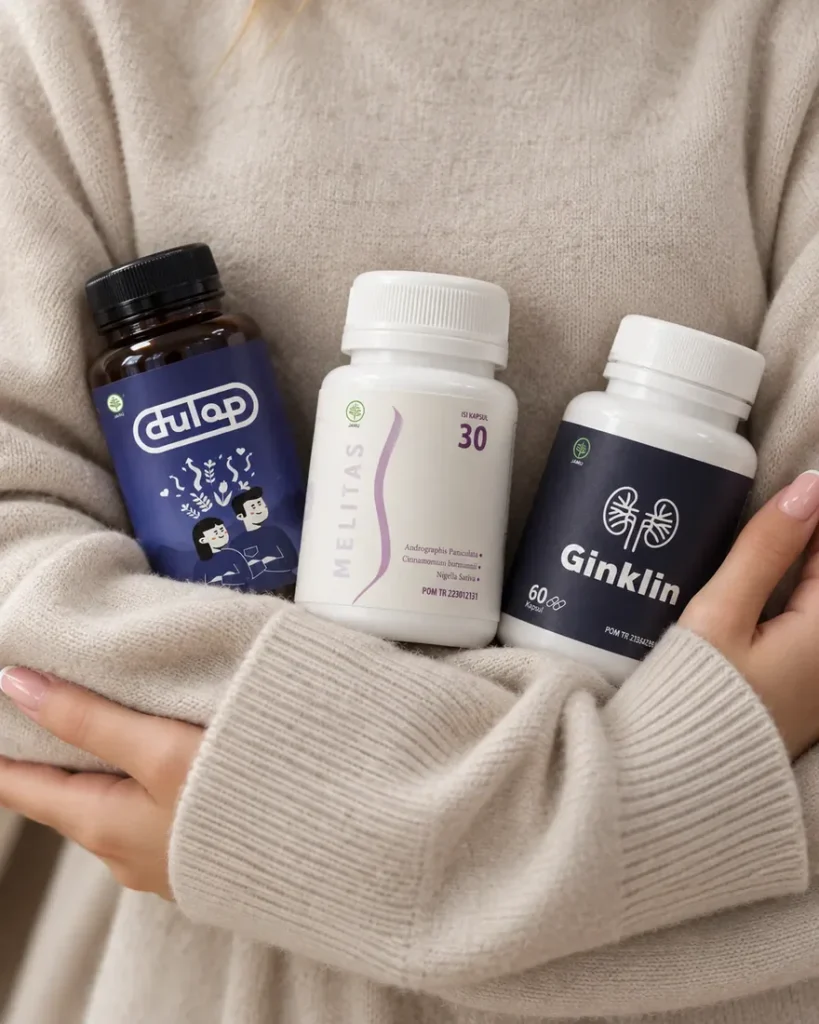 Produk Dulap, Melitas, dan Ginklin dalam pelukan